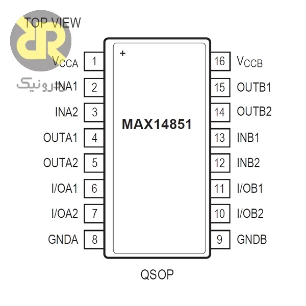 آی سی MAX14851 ایزولاتور دیجیتال 6 کاناله با ولتاژ ایزولاسیون 600Vrms - Image 2
