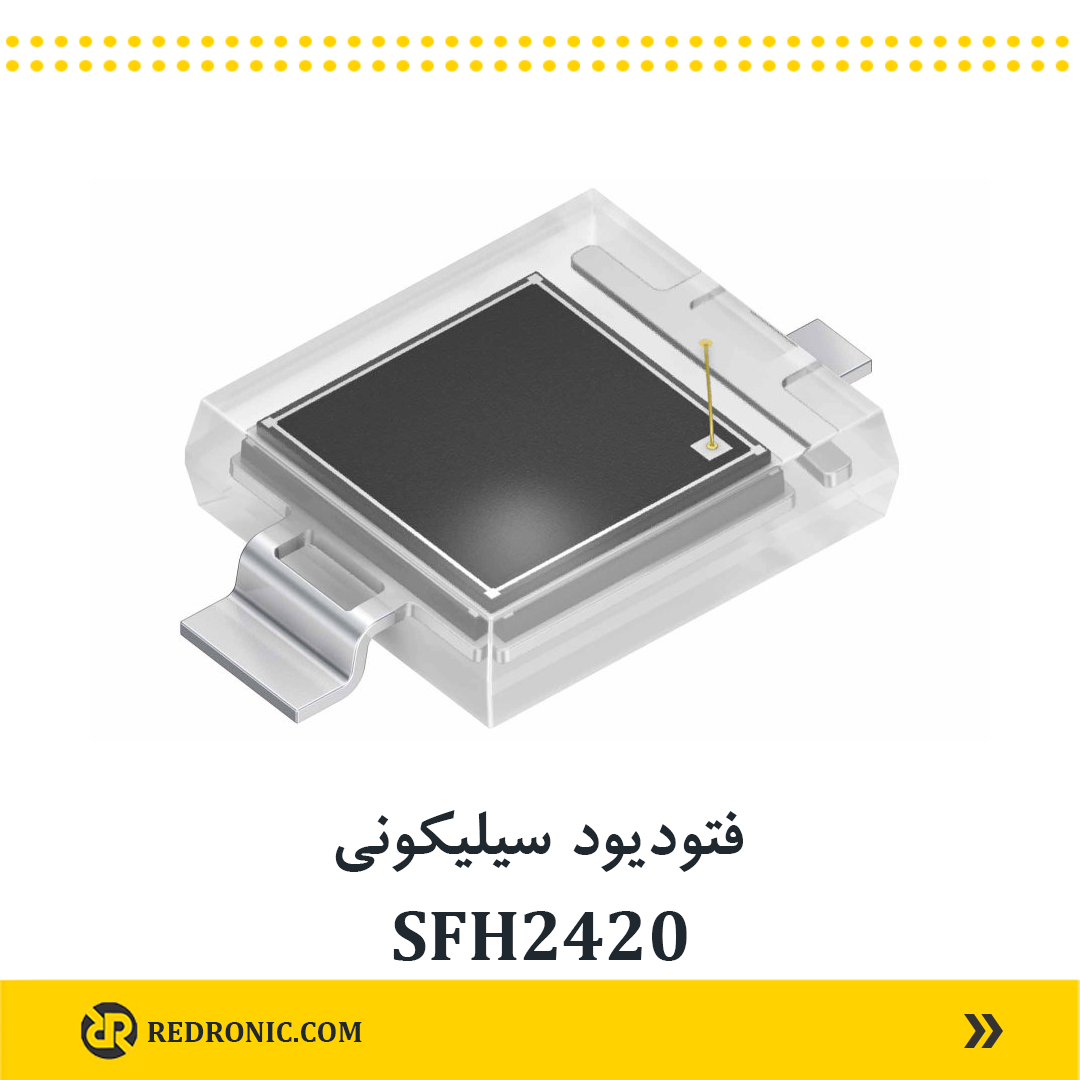 فتودیود sfh2440 سیلیکونی با سرعت پاسخگویی بالا برای کاربردهای پزشکی 400 تا 1100 نانومتر