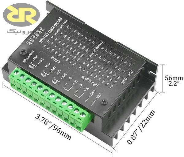 ماژول درایور استپر موتور ۴۲ ولت ۴ آمپر مدل TB6600 - Image 4