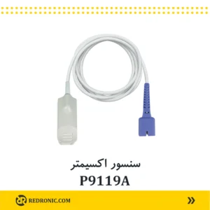 سنسور p9119a حسگر پالس اکسیمتر انگشتی برای مانیتورینگ اکسیژن خون 660 نانومتر و مادون قرمز