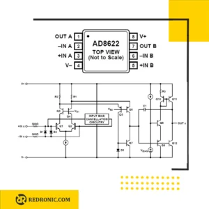 آپ امپ AD8622ARZ عملیاتی 560kHz