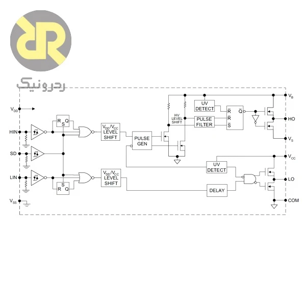 آی سی IR2110S گیت درایور نیم پل High-Side/Low-Side - Image 3