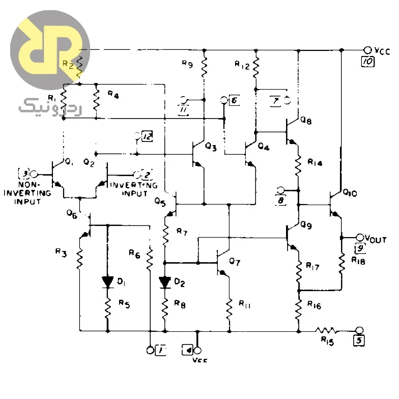 آیسی CA3015 تقویت کننده عملیاتی 1MHz High Voltage - Image 3