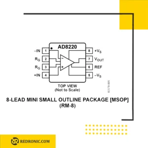 آی‌سی AD8220 تقویت کننده ابزار دقیق 100dB
