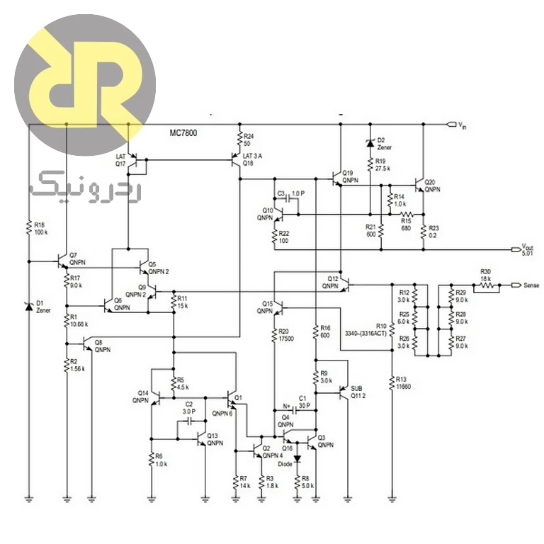 آی سی MC7824C رگولاتور ولتاژ خطی مثبت 24V - Image 2